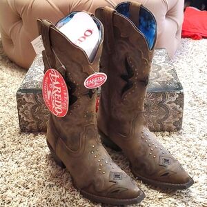 Authentic Laredo Cowgirl Western Country Leather Boots NWT *NO Offers!*